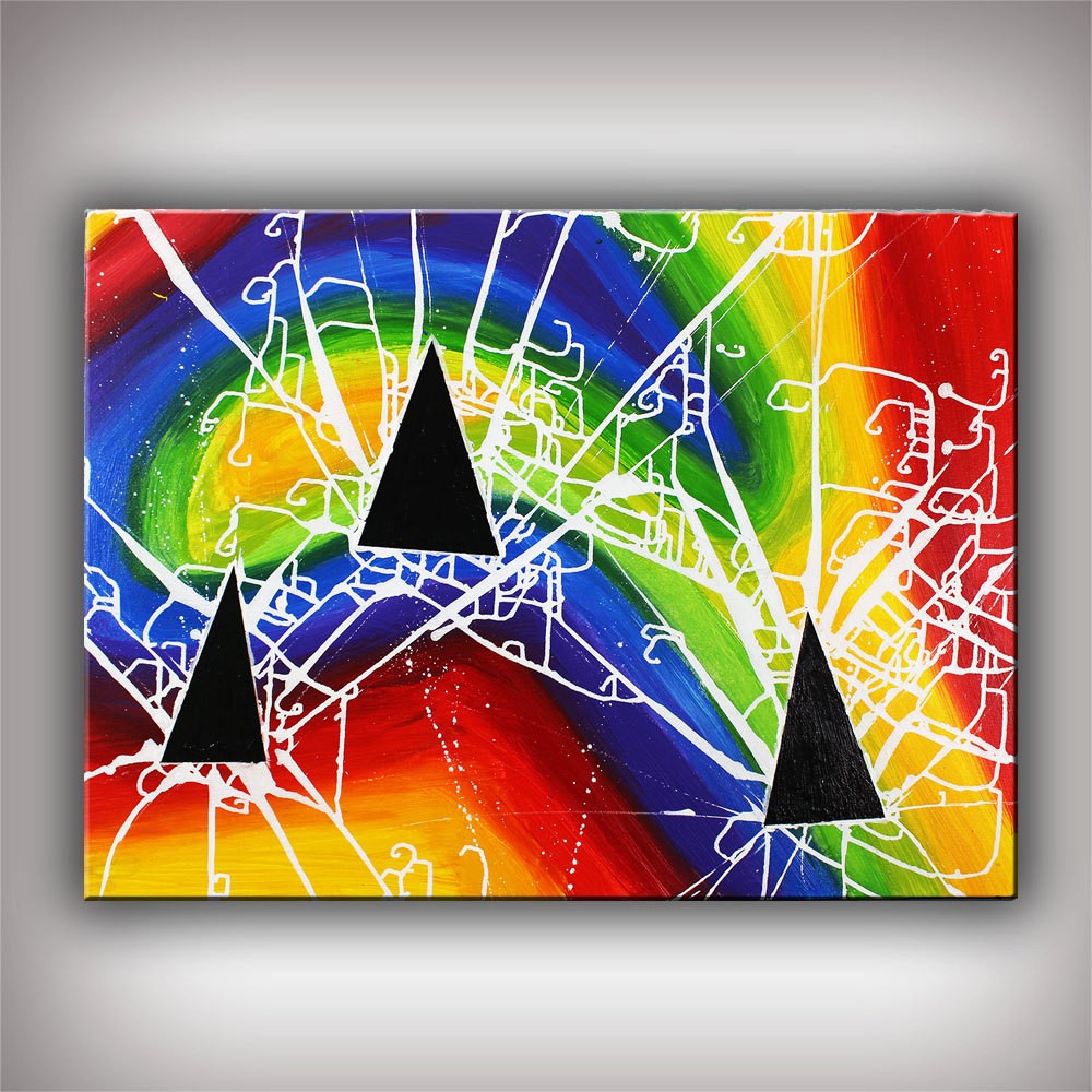 Abstract art on canvas