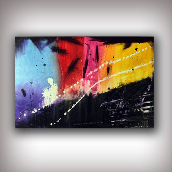 Abstract painting on canvas