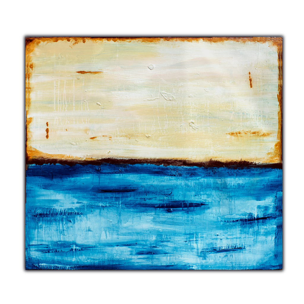 Turquoise Blue Painting