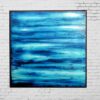 Blue Abstract Art on Canvas