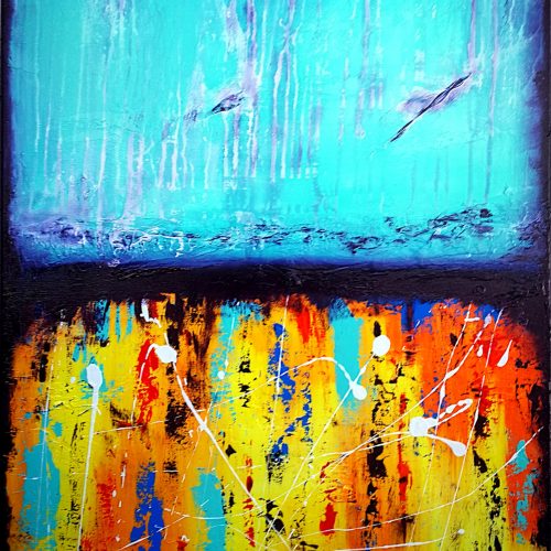 Colorful Abstract Painting - No Regrets