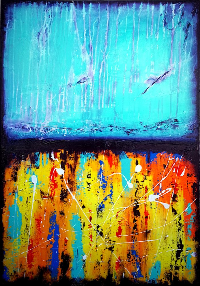 Colorful Abstract Painting - No Regrets