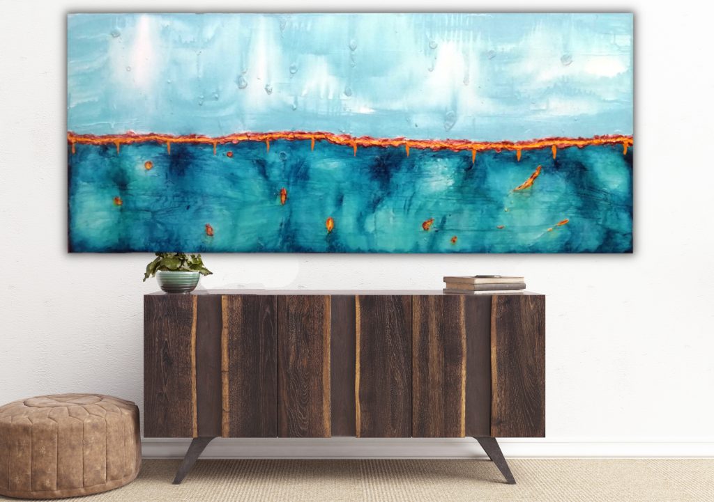 Hamatreya S1 - Abstract Seascape Painting by Branisa Beric